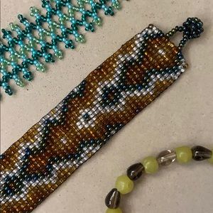 Beaded bracelets lot of 3